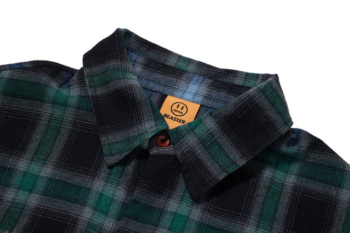 Ghost Face Long Sleeve Plaid Shirt