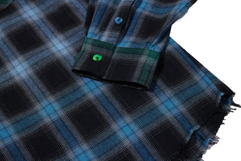 Ghost Face Long Sleeve Plaid Shirt