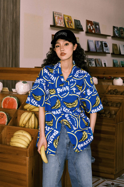 Summer Fruit Print Shirt
