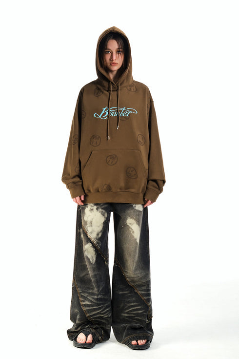Ghost Face Hoodie-Brown