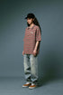 BEASTER Striped Button Knitted Retro Lazy Polo Shirt