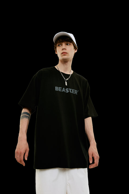 Trendy Letter Print T-shirt - PSYLOS 1, Trendy Letter Print T-shirt, T-Shirt, BEASTER, PSYLOS 1