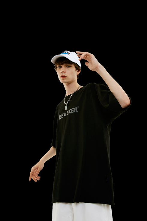 Trendy Letter Print T-shirt - PSYLOS 1, Trendy Letter Print T-shirt, T-Shirt, BEASTER, PSYLOS 1