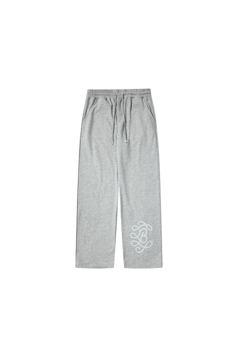 Embroidered Solid Color Sweatpants