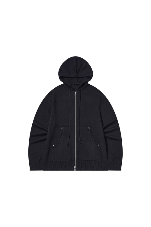 American Style Versatile Hooded KInitted Cardigan