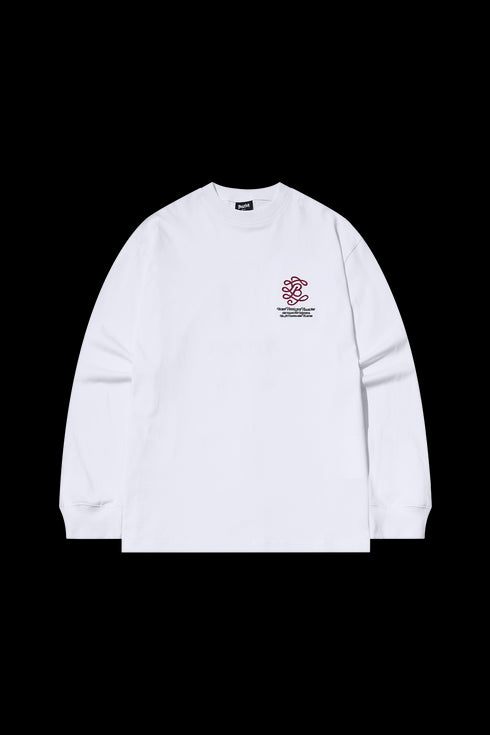 Flower B Embroidered Long-sleeved T-shirt