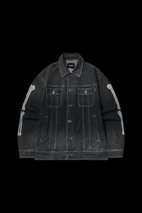 Beaster Trendy Printed Casual Autumn Denim Jacket