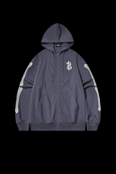 BEASTER Embroidery Pattern Knitted Cardigan Jacket