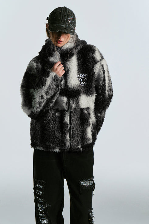 Ghost Face Embroidery Hooded Jacket