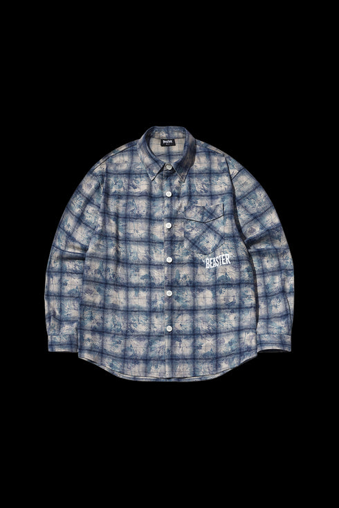 BEASTER Three-dimensional Embroidered Logo Long-sleeved Shirt