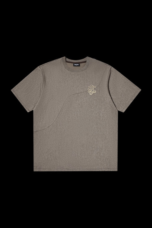 Hemp Rope Flower B Suede T-shirt