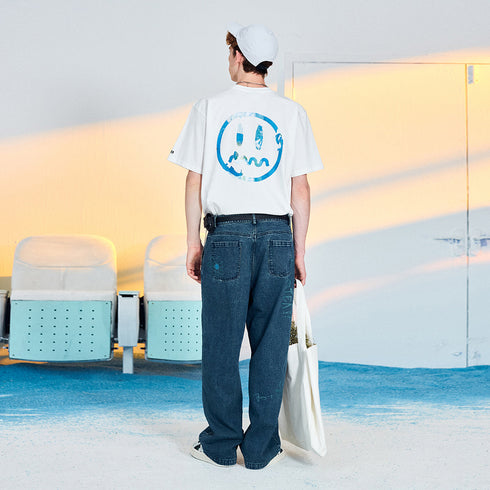 Ghost Face Oil Painting Heavy Short Sleeve T-shirt - PSYLOS 1, Ghost Face Oil Painting Heavy Short Sleeve T-shirt, T-Shirt, BEASTER, PSYLOS 1