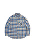 BEASTER Old Mushroom Retro Trend Blue and Yellow Plaid Shirt Jacket