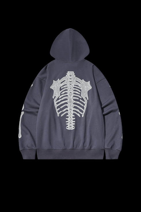 BEASTER Embroidery Pattern Knitted Cardigan Jacket