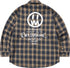 Ghost Face Graffiti Handwriting Plaid Shirt