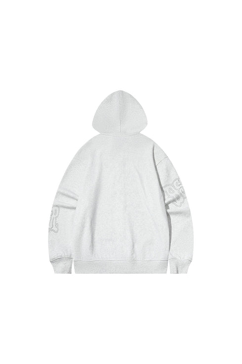 Printed Pattern Versatile Hooded Knitted Cardigan