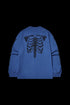 BEASTER Ghost Face Fun Print Casual Sweatshirt