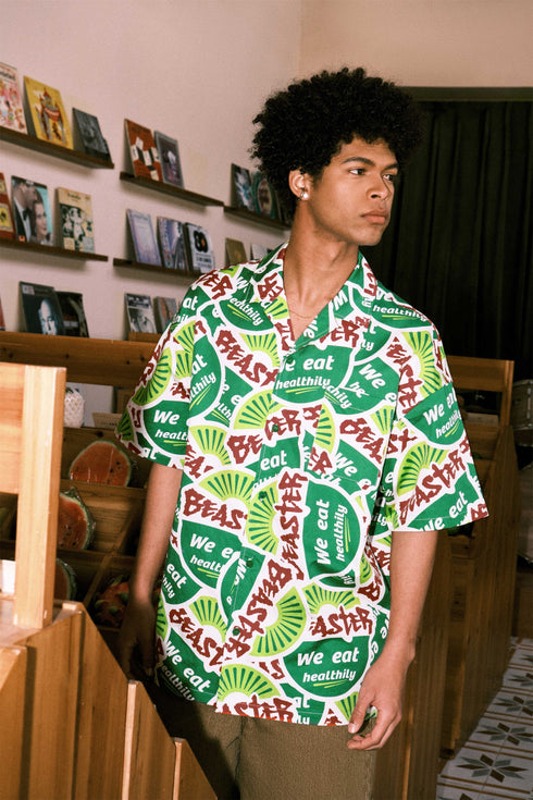 Summer Fruit Print Shirt