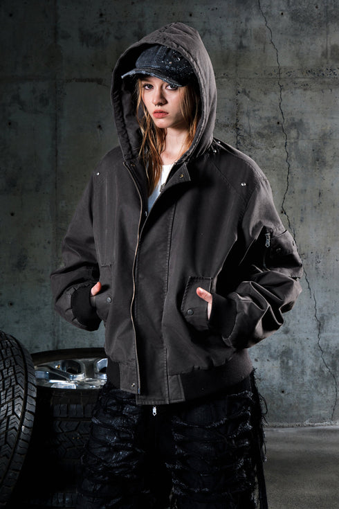 Hooded Loose Versatile Cotton Jacket