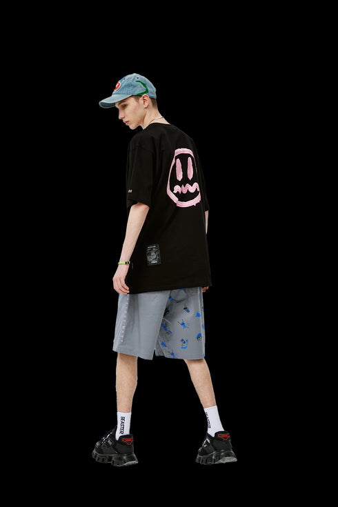 Ghost Face Loose Short Sleeve T-Shirt - PSYLOS 1, Ghost Face Loose Short Sleeve T-Shirt, T-Shirt, BEASTER, PSYLOS 1