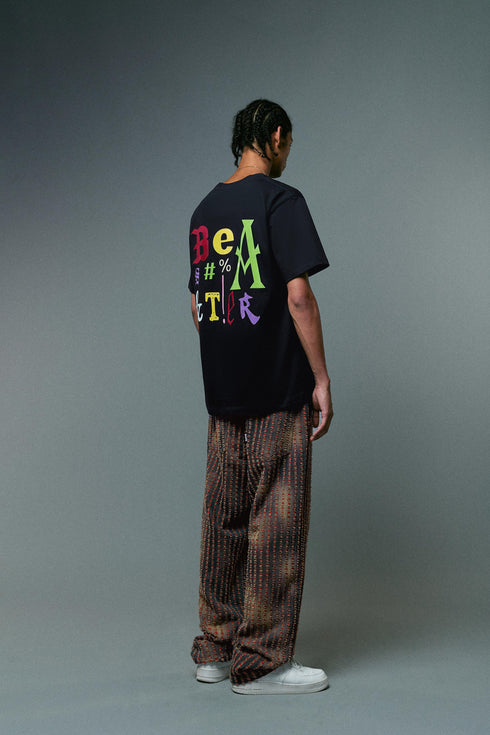 Colorful Letter Print T-shirt