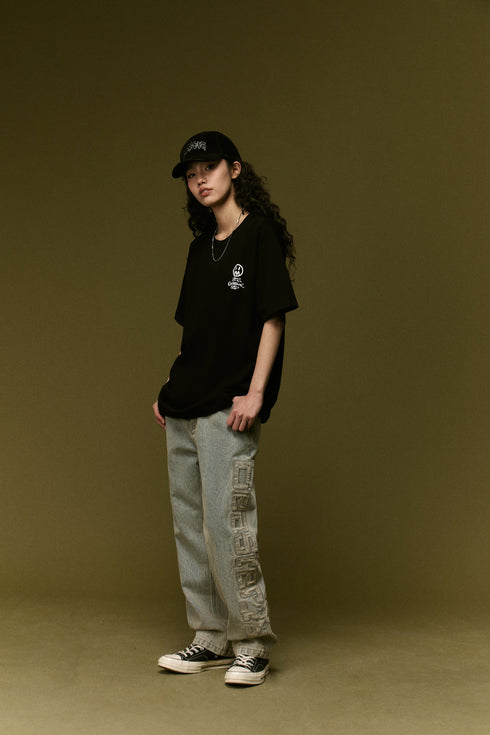 Letter print short sleeve T-shirt - PSYLOS 1, Letter print short sleeve T-shirt, T-Shirt, BEASTER, PSYLOS 1