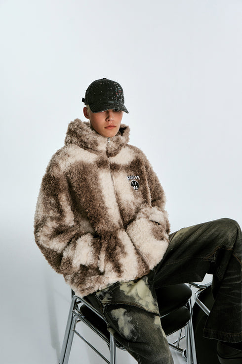 Ghost Face Embroidery Hooded Jacket