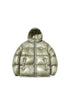 Leather Shield Logo Down Jacket