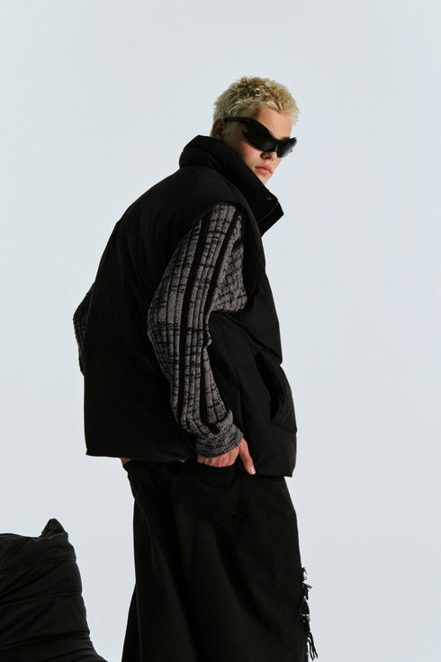 Woven Embroidery Down Vest