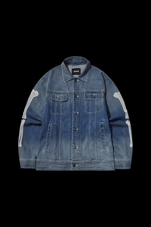 Beaster Trendy Printed Casual Autumn Denim Jacket