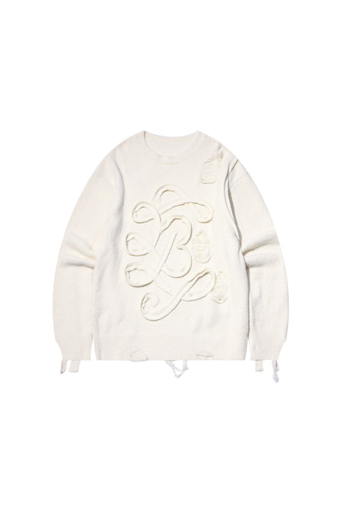 Ripped Casual Versatile Loose Sweater