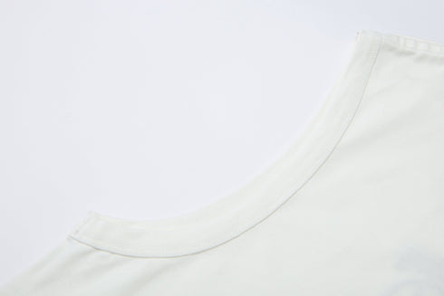 Embroidered Heavyweight Sports Vest Men's Sleeveless T-Shirt