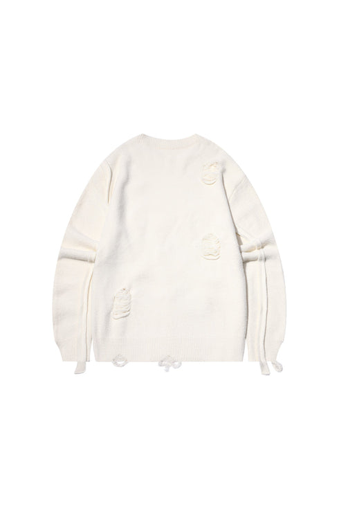 Ripped Casual Versatile Loose Sweater