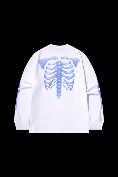 BEASTER Ghost Face Fun Print Casual Sweatshirt