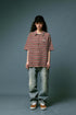 BEASTER Striped Button Knitted Retro Lazy Polo Shirt