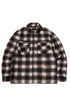 Applique Plaid Shirt Jacket