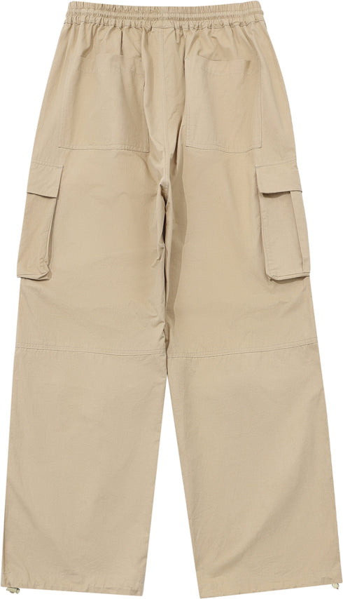 Large Pocket Casual Straight Cargo Pants