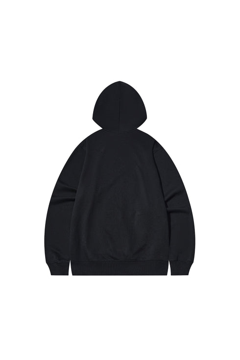 Flocked Printed Hoodie