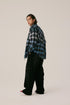 Ghost Face Long Sleeve Plaid Shirt