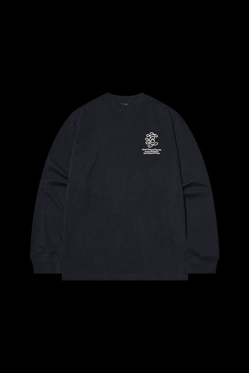 Flower B Embroidered Long-sleeved T-shirt