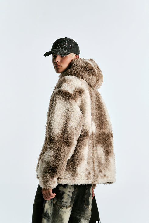 Ghost Face Embroidery Hooded Jacket