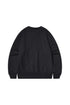 Embroidery Pattern Crew Neck Sweatshirt-Dark Grey