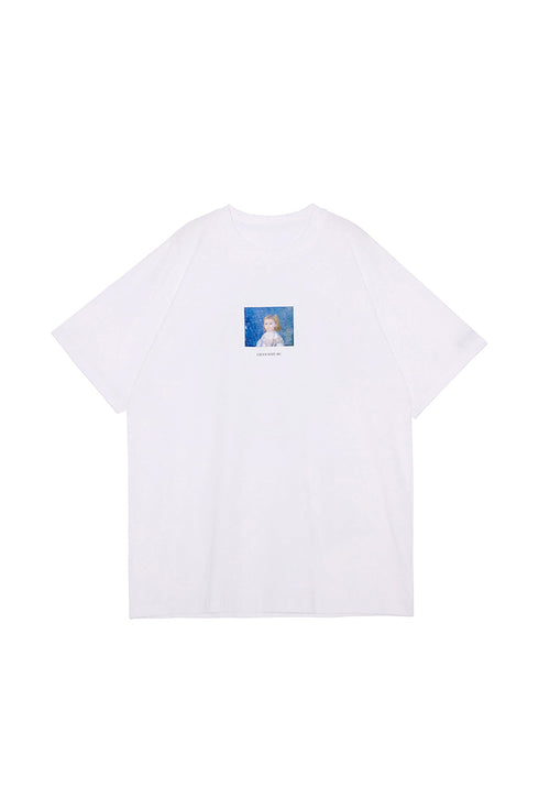 Ghost Face Oil Painting Heavy Short Sleeve T-shirt