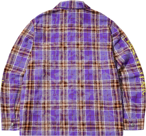 BEASTER Washed Haze Plaid Shirt