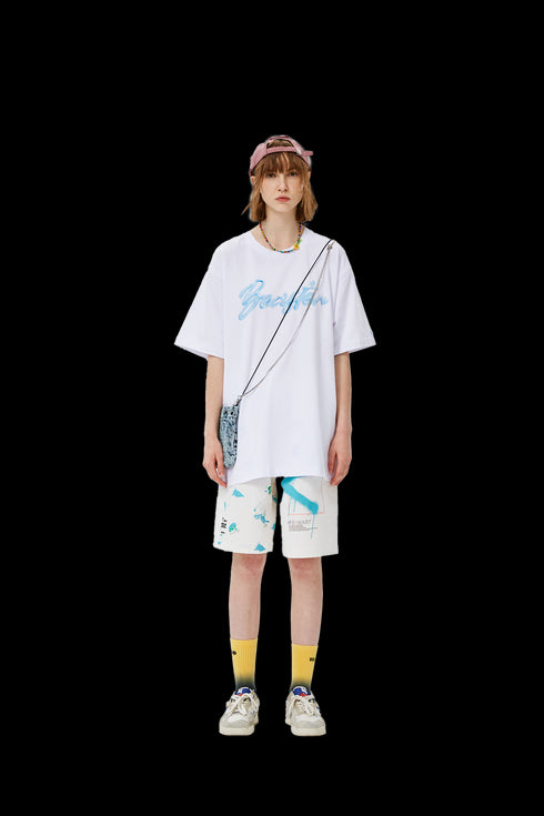 Ghost Face Loose Short Sleeve T-Shirt - PSYLOS 1, Ghost Face Loose Short Sleeve T-Shirt, T-Shirt, BEASTER, PSYLOS 1