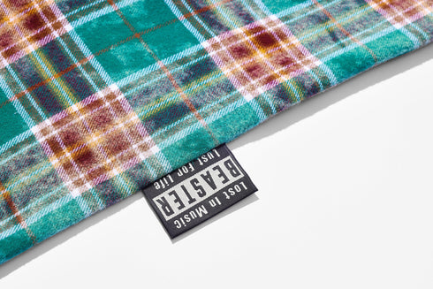 BEASTER Washed Haze Plaid Shirt