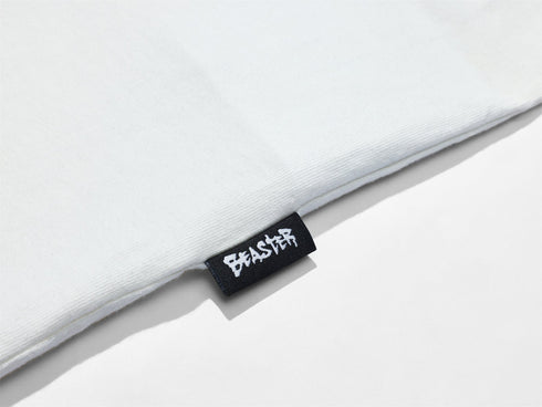 Letter Round Neck T-shirt 230g Heavy Cotton