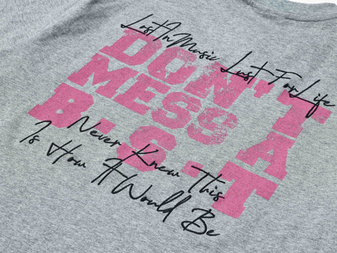 Letter Round Neck T-shirt 230g Heavy Cotton