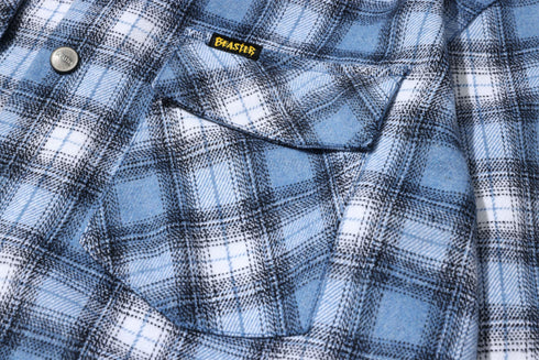 Applique Plaid Shirt Jacket