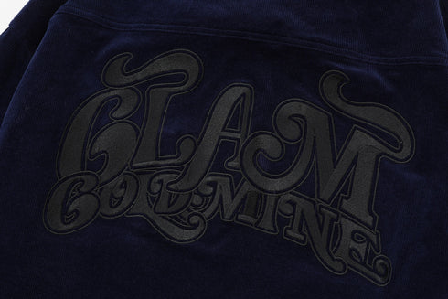 BEASTER Corduroy Shirt Gorgeous Gold Mine Letter Embroidered Jacket